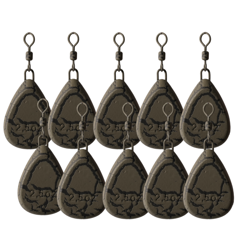 Corus Flat Pear Leads 3oz x 10