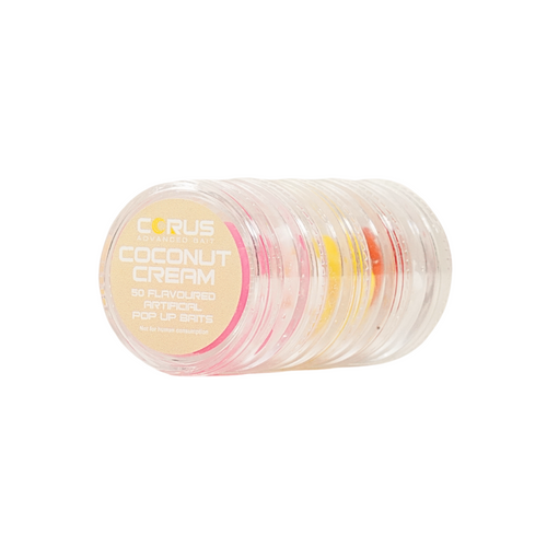 Coconut Cream 50pc Artificial Pop Up Corn & Maggot Stack