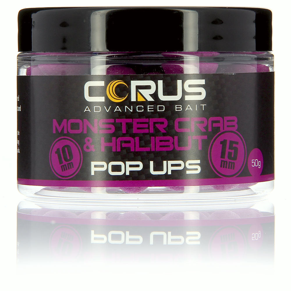 Pop Ups 10mm & 15mm-Monster Crab & Halibut (Purple)