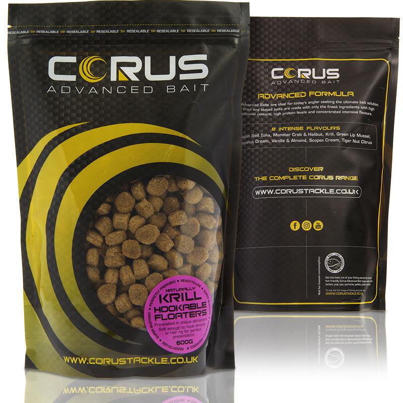 Corus Hookable krill Floaters 600g