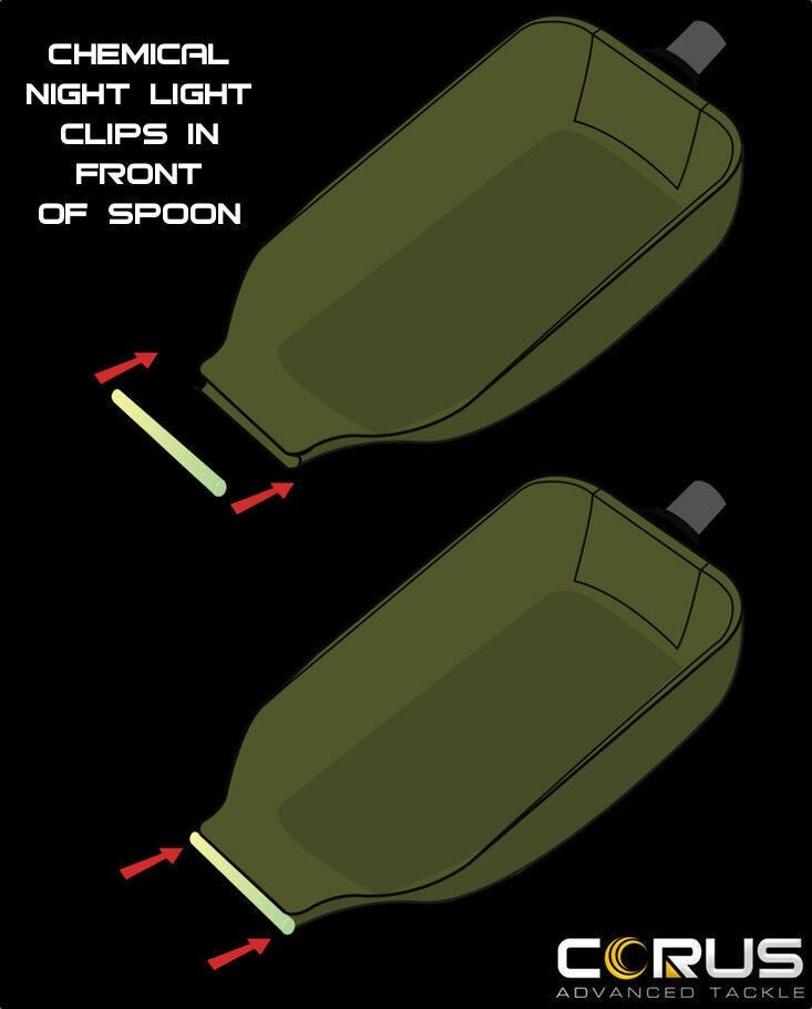 Corus 18m Long Reach Baiting Pole. Includes Float And Spoon-1 x 18m Pole + Spoon + Float