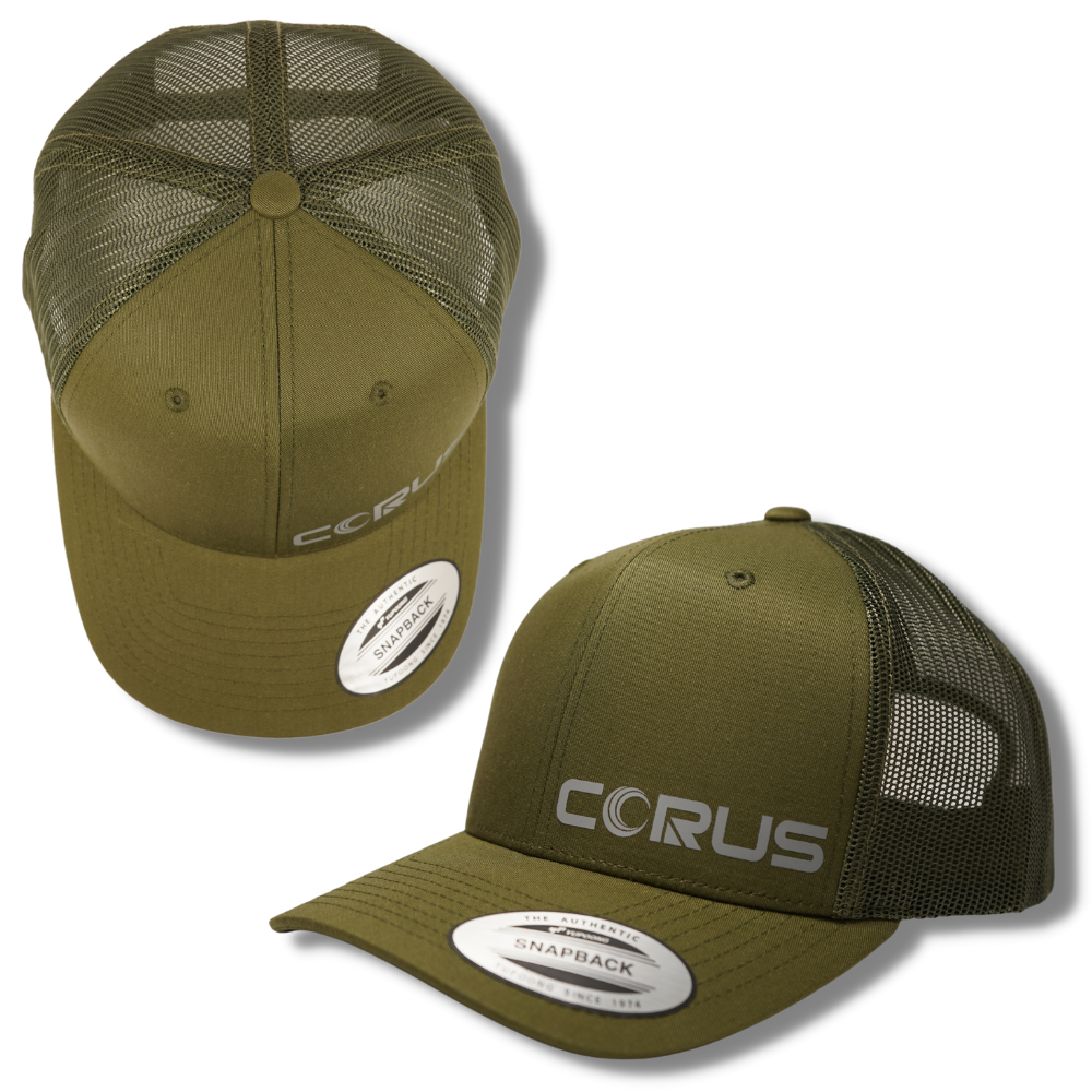 Green Corus 6 Panel Cap